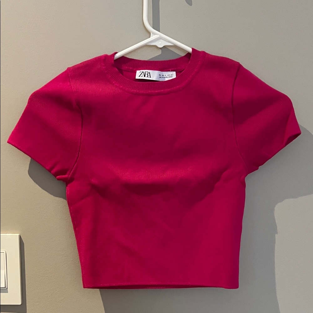 Zara Fuchsia Knit Top